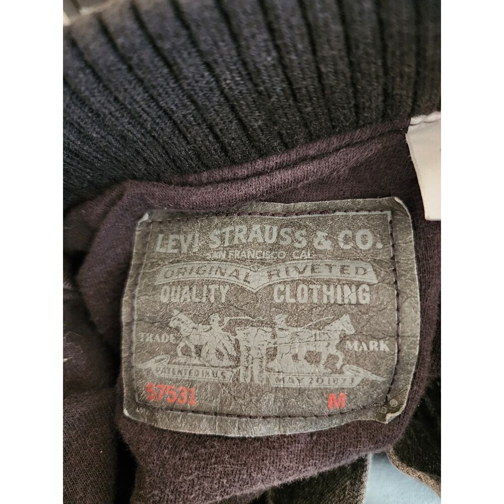 Vintage Levis Youth Medium Trucker Jacket Knit Collar & Cuffs 100% Cotton - Picture 6 of 11